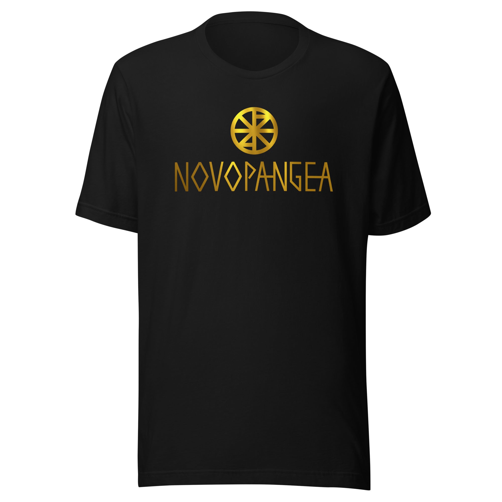 Novopangea Gold Icon Wordmark Unisex t-shirt