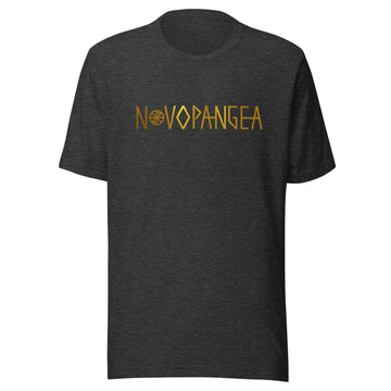 Novopangea Gold Wordmark Unisex t-shirt